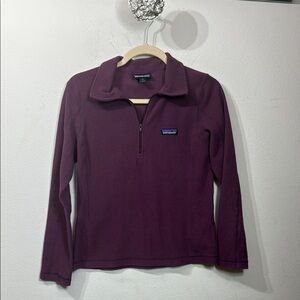 (R)Patagonia Purple Fitted Ribbed Hoodie